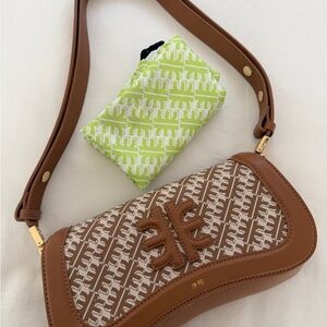 JW PEI Brown and Cream Shoulder Bag